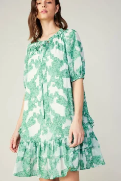 Abstract Motif Mini Dress