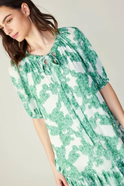 Abstract Motif Mini Dress