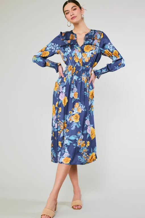 Aida Floral Midi Dress