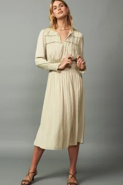Aida Smocked Midi Dress