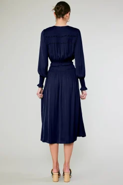 Aida Smocked Midi Dress