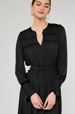 Aida Smocked Midi Dress