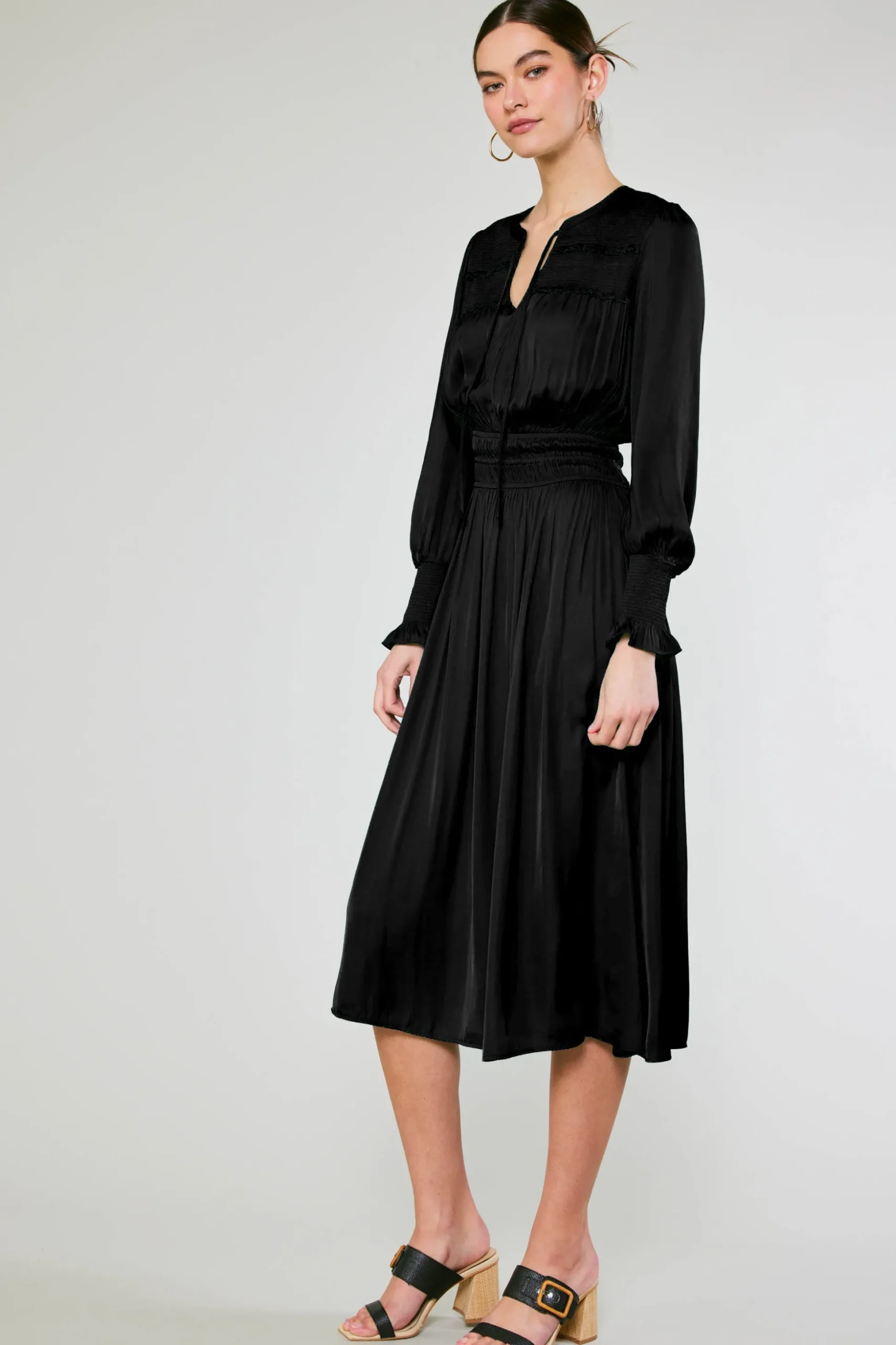 Aida Smocked Midi Dress