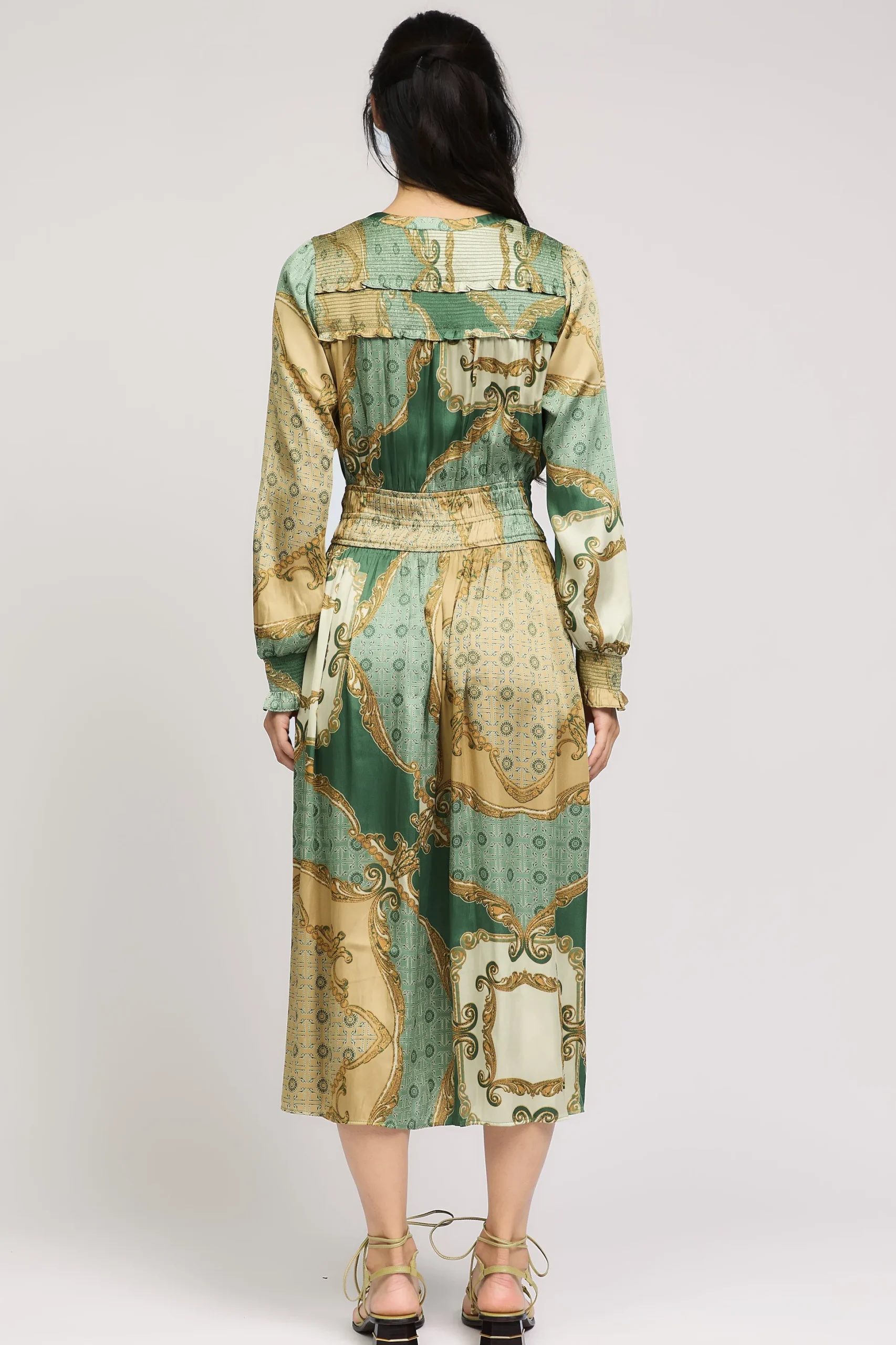 Aida Smocked Midi Dress