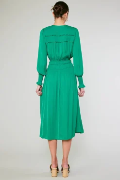 Aida Smocked Midi Dress