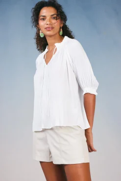 Angelica Pleated Blouse