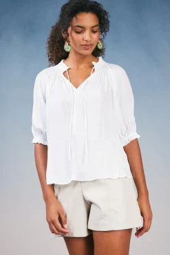 Angelica Pleated Blouse