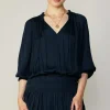 Aurelie Pleated Mini Dress