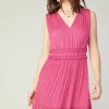 Aurora Crinkle Pleated Mini Dress