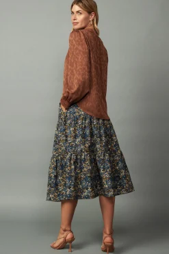 Autumn Split Neck Blouse