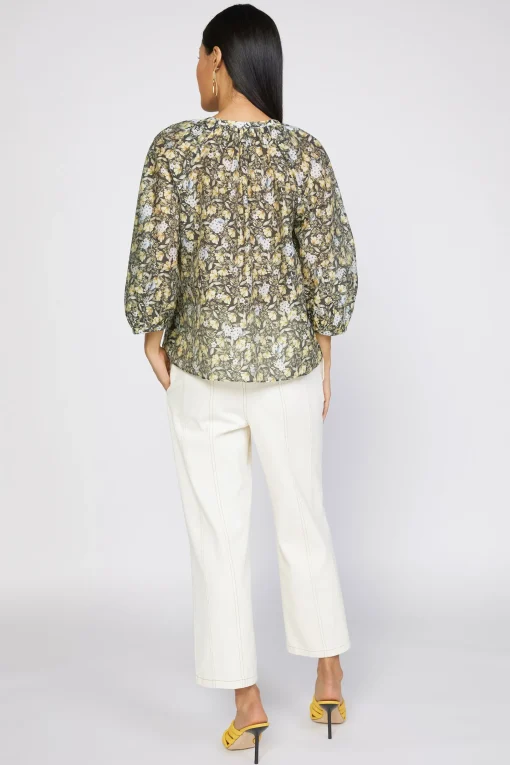 Baroque Floral Raglan Blouse