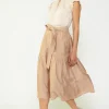 Belted Midi Skirt