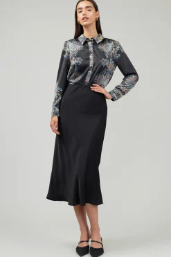 Bias Midi Skirt