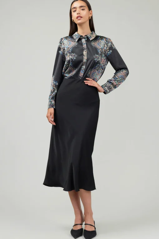 Bias Midi Skirt