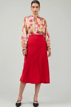 Bias Midi Skirt