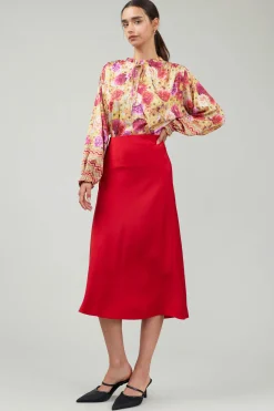 Bias Midi Skirt
