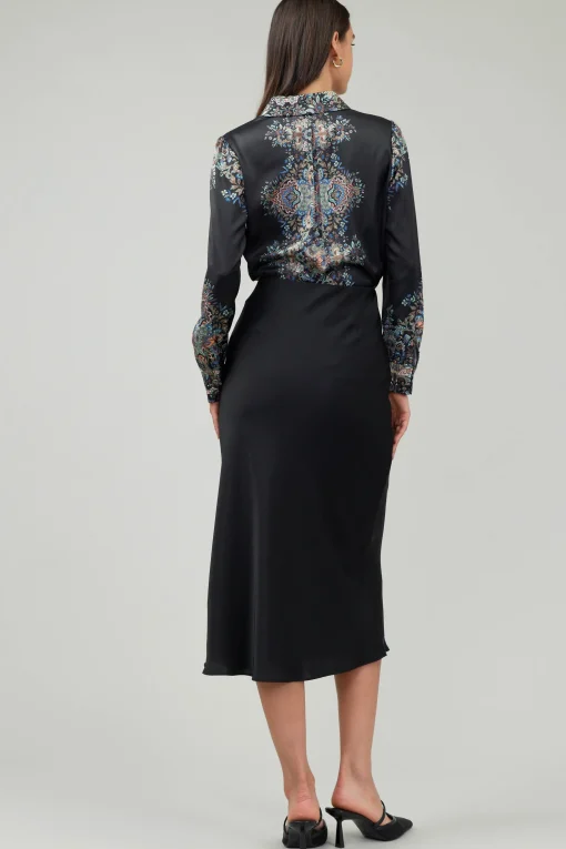 Bias Midi Skirt