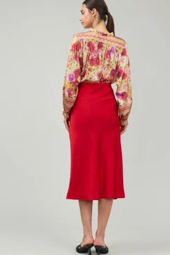 Bias Midi Skirt