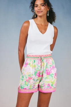 Botanical Watercolor Shorts