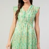 Briene Pleated Mini Dress
