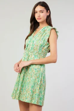 Briene Pleated Mini Dress