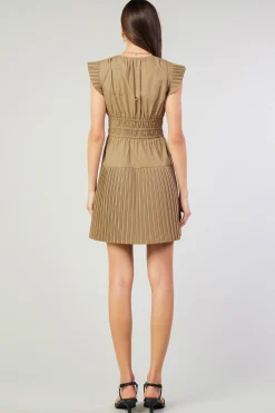 Briene Pleated Mini Dress