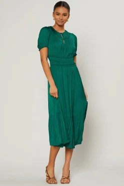 Brooklyn Pleated Midi Dress