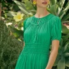 Brooklyn Pleated Midi Dress