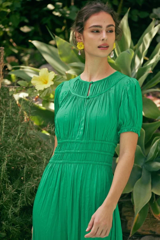 Brooklyn Pleated Midi Dress
