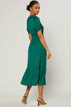 Brooklyn Pleated Midi Dress