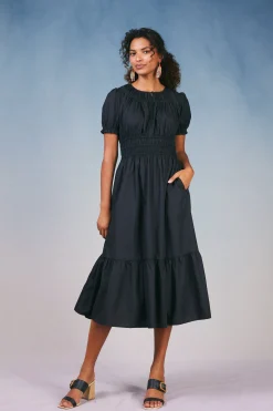 Brooklyn Poplin Midi Dress