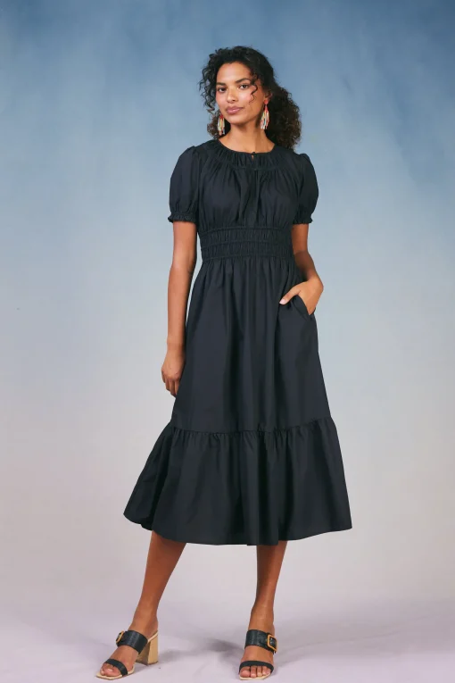 Brooklyn Poplin Midi Dress