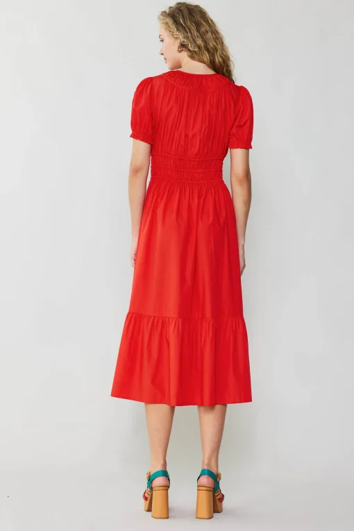 Brooklyn Poplin Midi Dress