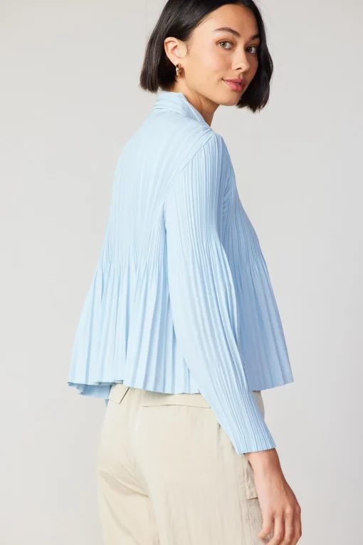 Button Down Pleated Top