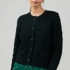 Button Up Tweed Cardigan