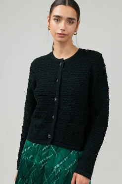Button Up Tweed Cardigan