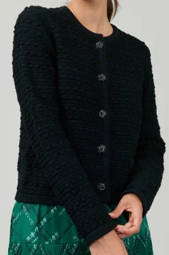 Button Up Tweed Cardigan