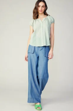Buttoned Cotton Blouse