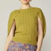 Cape Layered Sweater Top