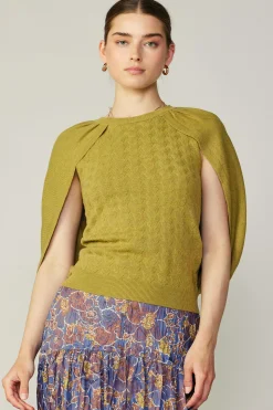 Cape Layered Sweater Top
