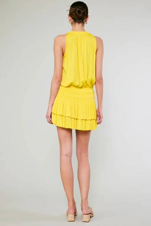 Cara Pleated Mini Dress