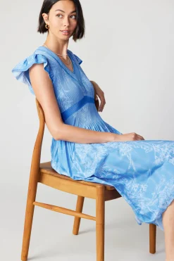 Carolina Pleated Skirt Midi Dress