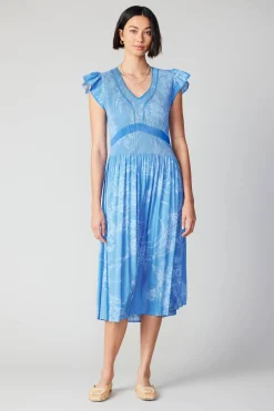 Carolina Pleated Skirt Midi Dress