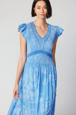 Carolina Pleated Skirt Midi Dress