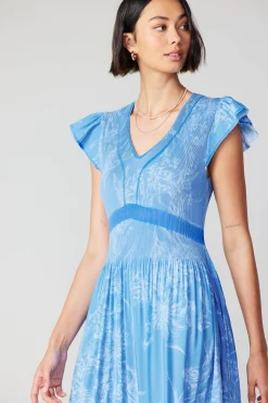 Carolina Pleated Skirt Midi Dress