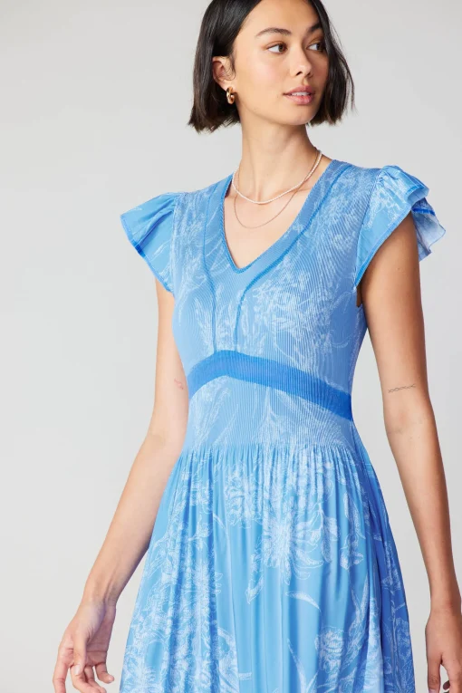 Carolina Pleated Skirt Midi Dress