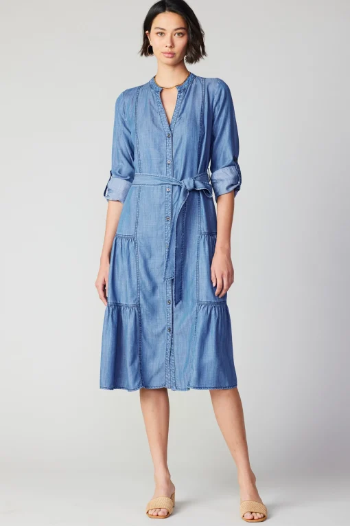 Chambray Buttondown Dress