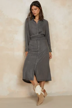 Chambray Shirt Dress