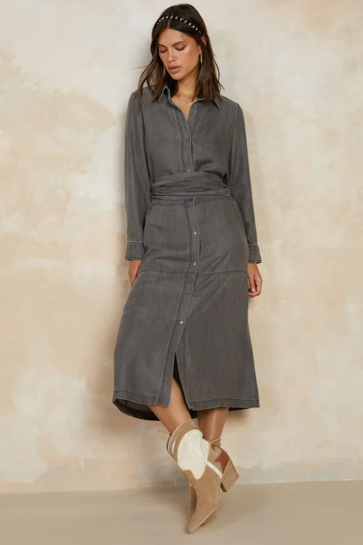 Chambray Shirt Dress
