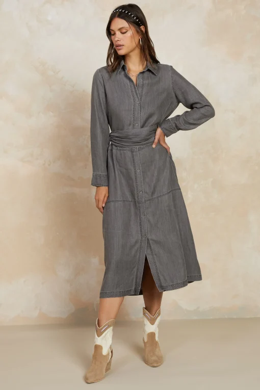 Chambray Shirt Dress